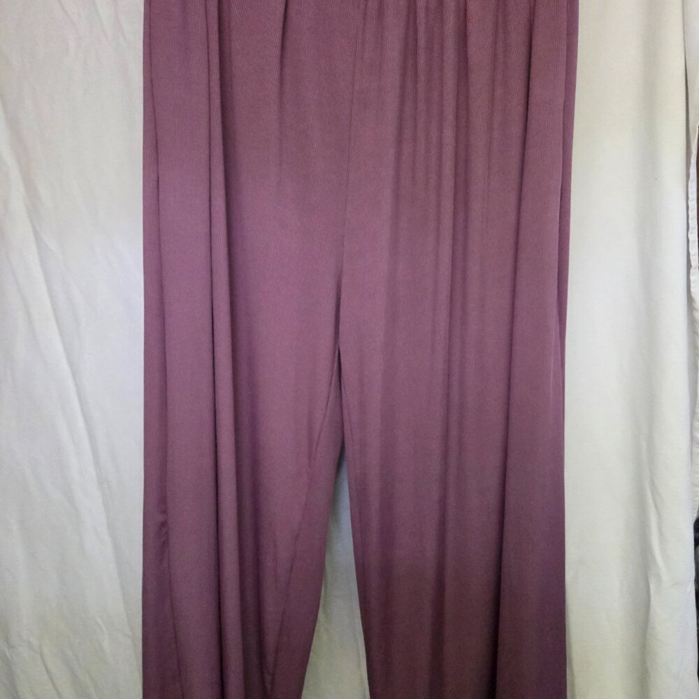 Wide leged puple dress pants